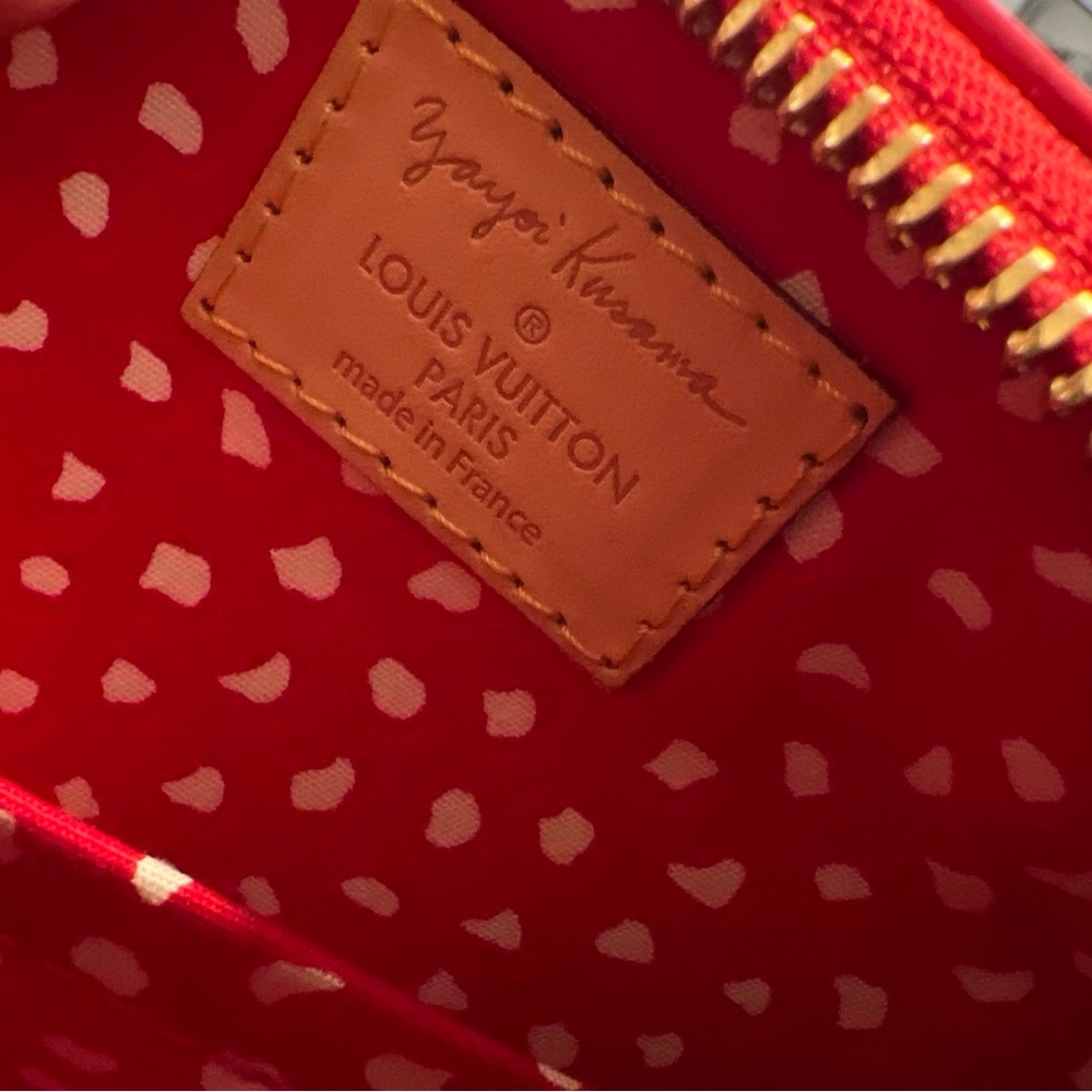 LOUIS VUITTON Vernidot Dot Infinity Papillon 30 Yayoi Kusama Tote Bag Red NEW! - Picture 14 of 14